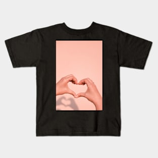 Hands making a heart sign Kids T-Shirt